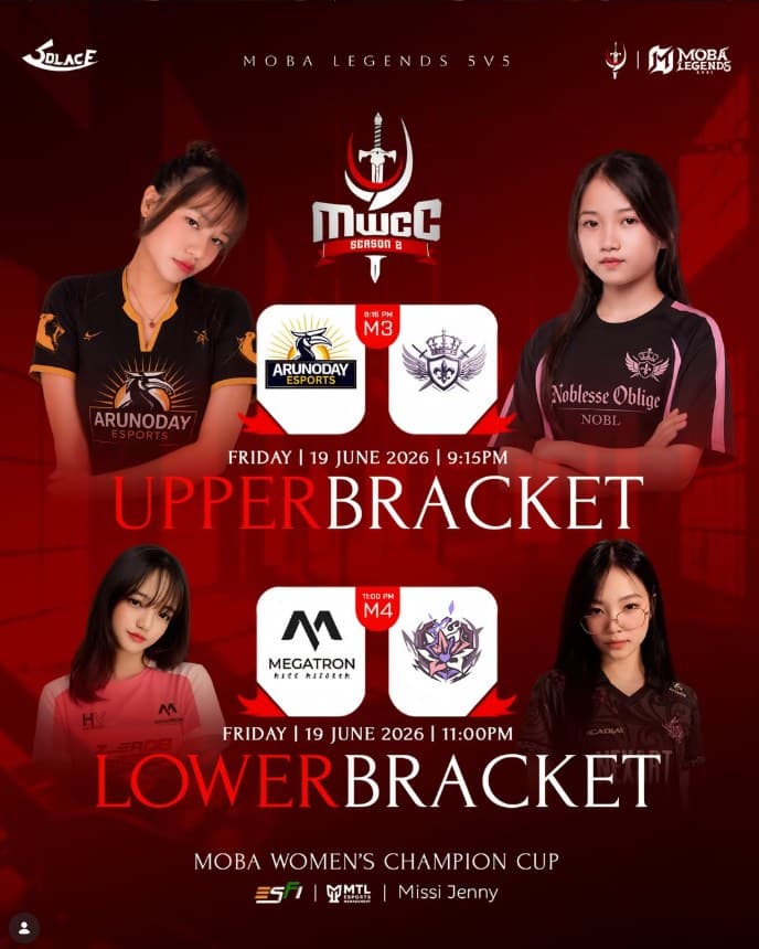 Upper & Lower Bracket — 19 June